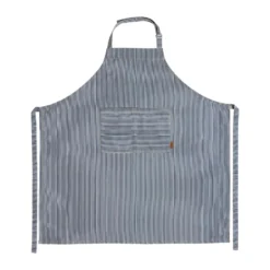 Striped denim esiliina, Blue