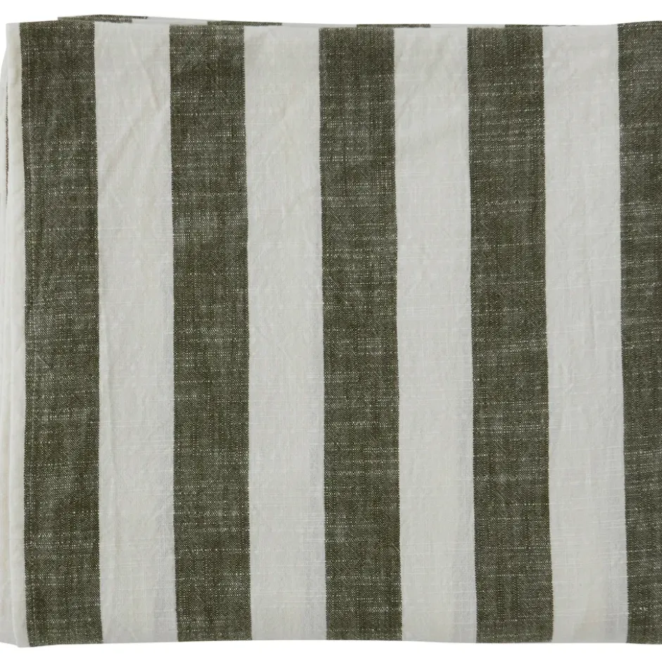 Striped pöytäliina 140 x 260 cm, Olive