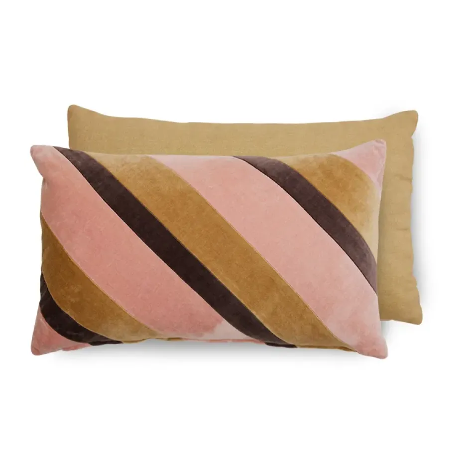 Striped velvet tyyny 30x50 cm, Sunkissed