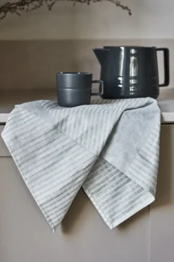 Stripes keittiöpyyhe 47x70 cm 2-pack, Sininen-valkoinen