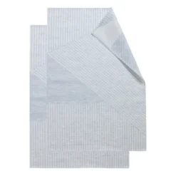 Stripes keittiöpyyhe 47x70 cm 2-pack, Sininen-valkoinen