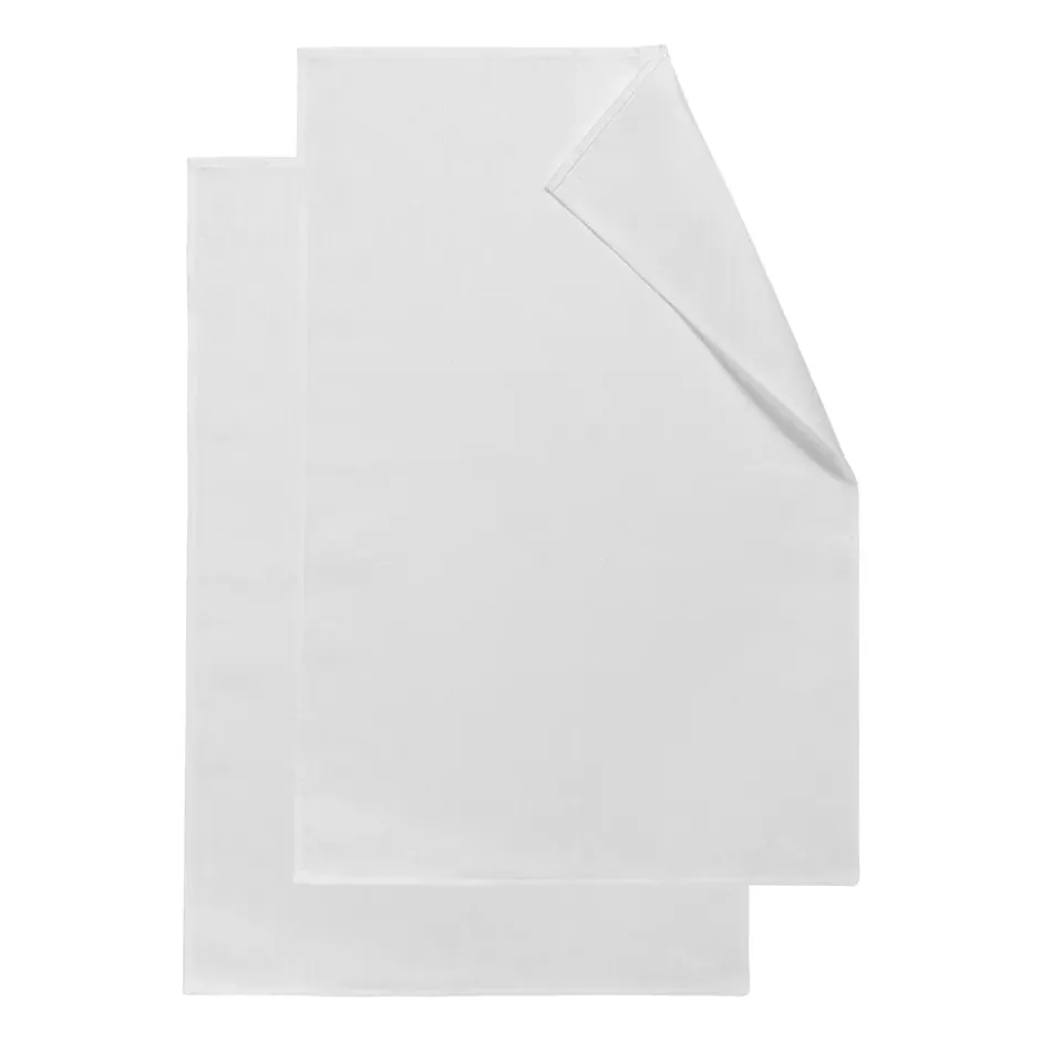 Stripes keittiöpyyhe 47x70 cm 2-pack, Valkoinen