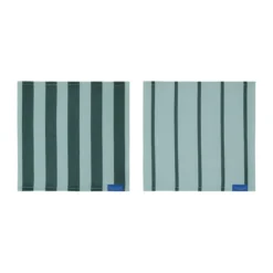 Stripes tiskirätti 33x33 cm 2 kpl, Mint