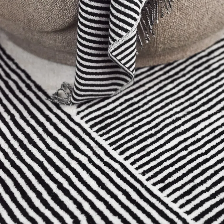 Stripes-villamatto, luonnonvalkoinen, 170x240 cm