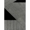Stripes-villamatto, musta, 200x300 cm
