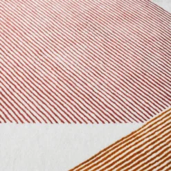 Stripes-villamatto, vaaleanpunainen, 200x300 cm