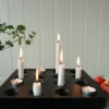 Stumpastaken kynttiläteline musta, iso