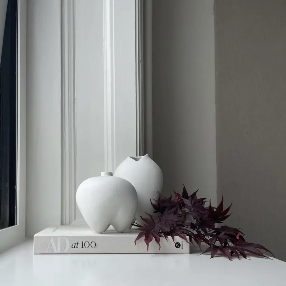 Sumo maljakko mini, Bone White