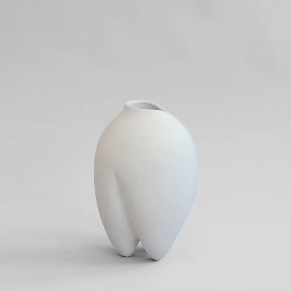 Sumo maljakko slim, Bone White