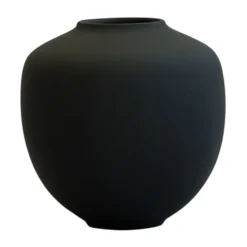 Sunao maljakko petit 15,5 cm, Musta