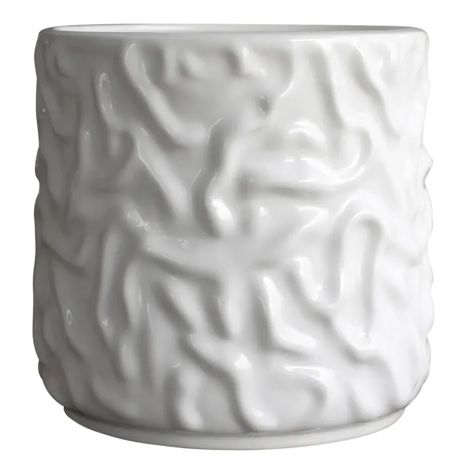 Swoon ruukku Ø 23 cm, Shiny white