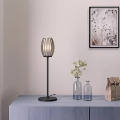 Tentacle pöytävalaisin 50 cm, Musta-savunvärinen