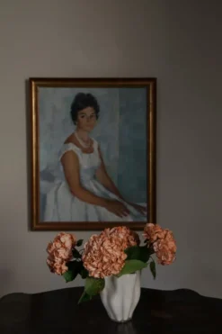Tess maljakko 19,5 cm, Luonnonvalkoinen