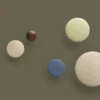 The Dots -vaatekoukku metalli 2,7 cm, Umber