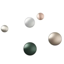 The Dots -vaatekoukku metalli 5 cm, Dark green