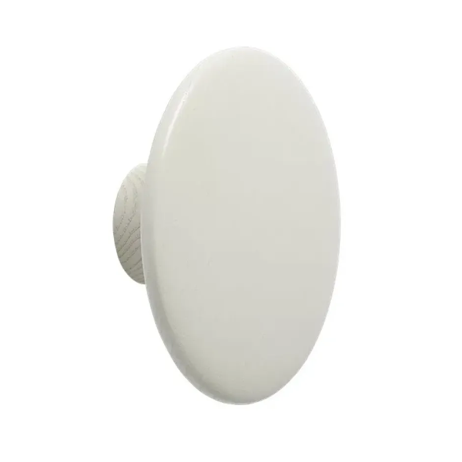 The Dots -vaatekoukku off white, Ø 13 cm