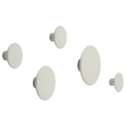 The Dots -vaatekoukku off white, Ø 6,5 cm