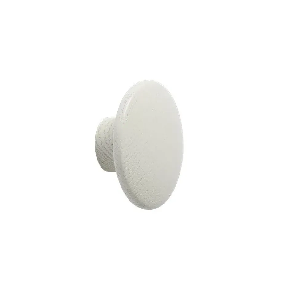 The Dots -vaatekoukku off white, Ø 6,5 cm