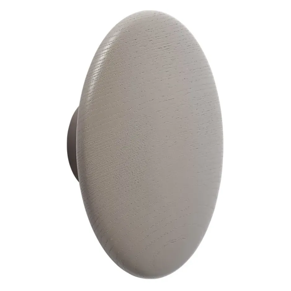 The Dots -vaatekoukku taupe, Ø 17 cm