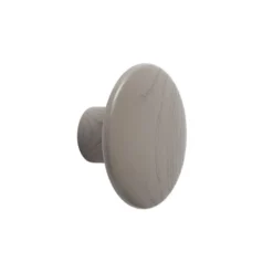 The Dots -vaatekoukku taupe, Ø 9 cm