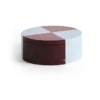 Tin Container Round säilytyspurkki, Burgundy-ice blue
