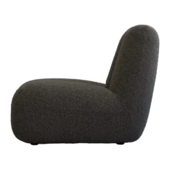 Toe lounge-nojatuoli bouclé, Deep taupe
