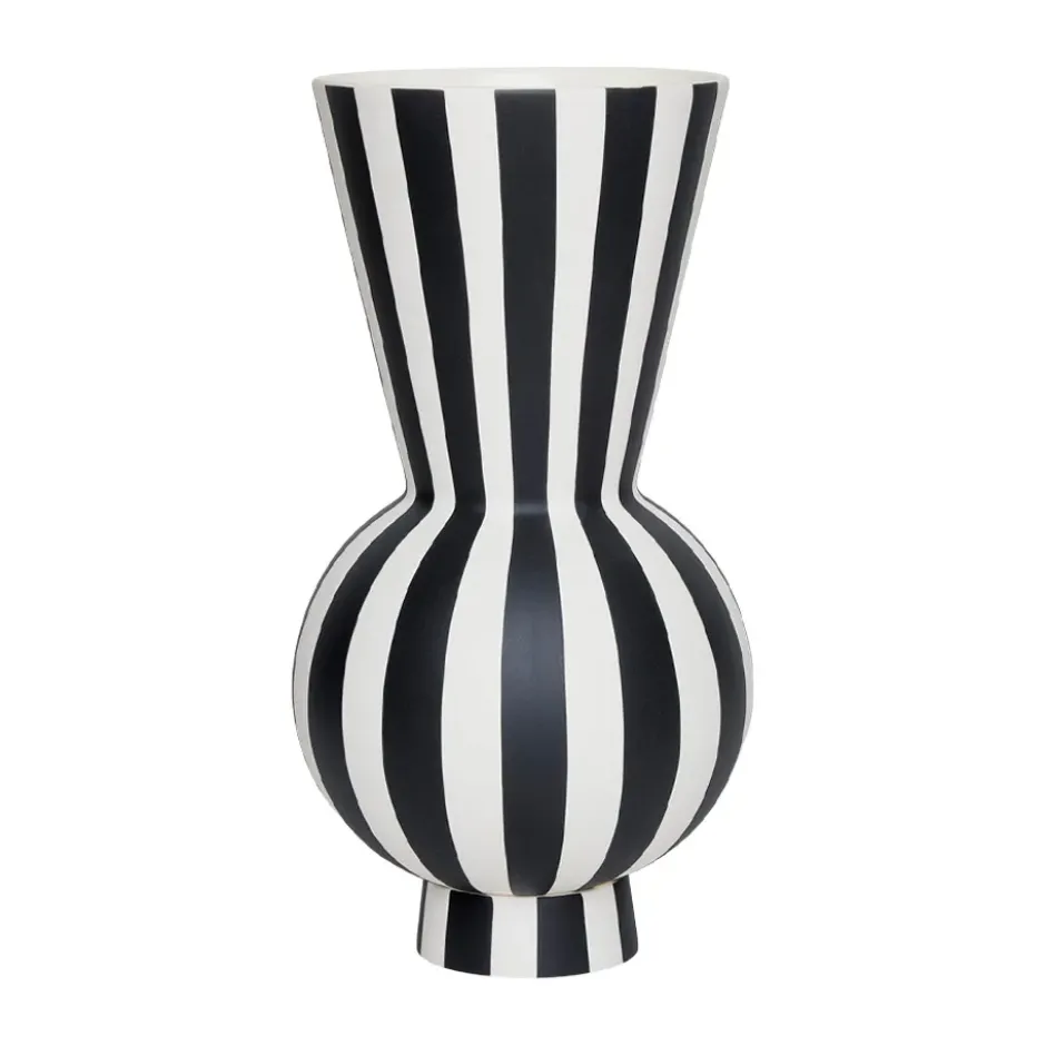 Toppu vaasi Ø14,5 cm, Black-white