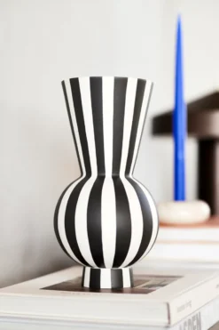 Toppu vaasi Ø14,5 cm, Black-white