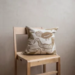 Tori tyynynpäällinen 48x48 cm, Luonnonvärinen-sinappi