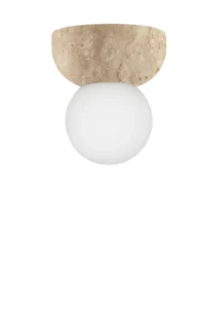 Torrano seinävalaisin/kattolamppu 13 cm, Travertiini