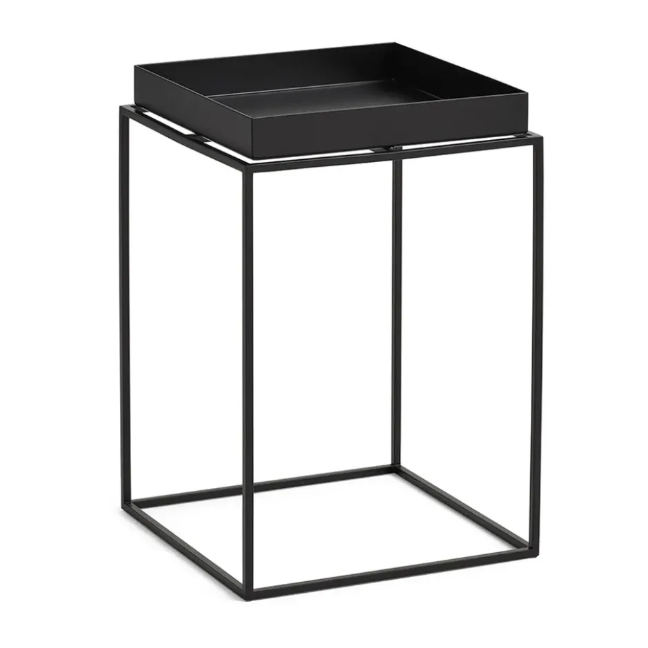 Tray Table keskikokoinen tarjoilupöytä, Musta, 30x30x44 cm