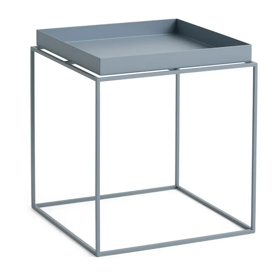 Tray Table keskikokoinen tarjoilupöytä, Pigeon blue, 40x40x44 cm
