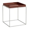 Tray Table keskikokoinen tarjoilupöytä, Chocolate-silikoni harmaa, 40x40x44 cm