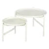 Turner table -sivupöytä Ø 70 cm, White