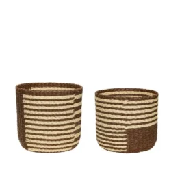 Twine korit 2-pakkaus, Ruskea-beige