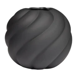 Twist ball maljakko 20 cm, Black