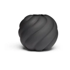 Twist ball vaasi 12 cm, Musta