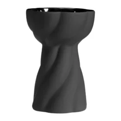 Twist bulb maljakko 12,8 cm, Musta