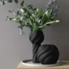 Twist pillar maljakko 34 cm, Black
