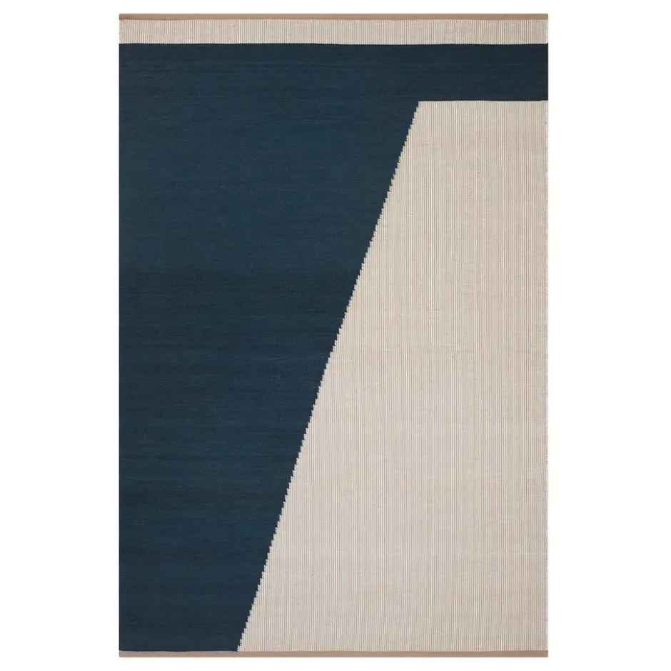 Una villamatto, 180 x 270 cm, Dark blue-beige-off white