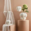 Uva maljakko 22 cm, Cream