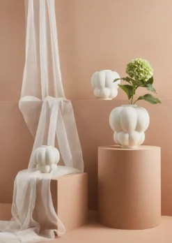 Uva maljakko 22 cm, Cream