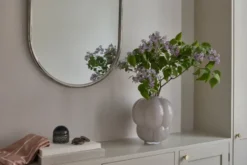 Uva maljakko 35 cm, Kyyhkynharmaa