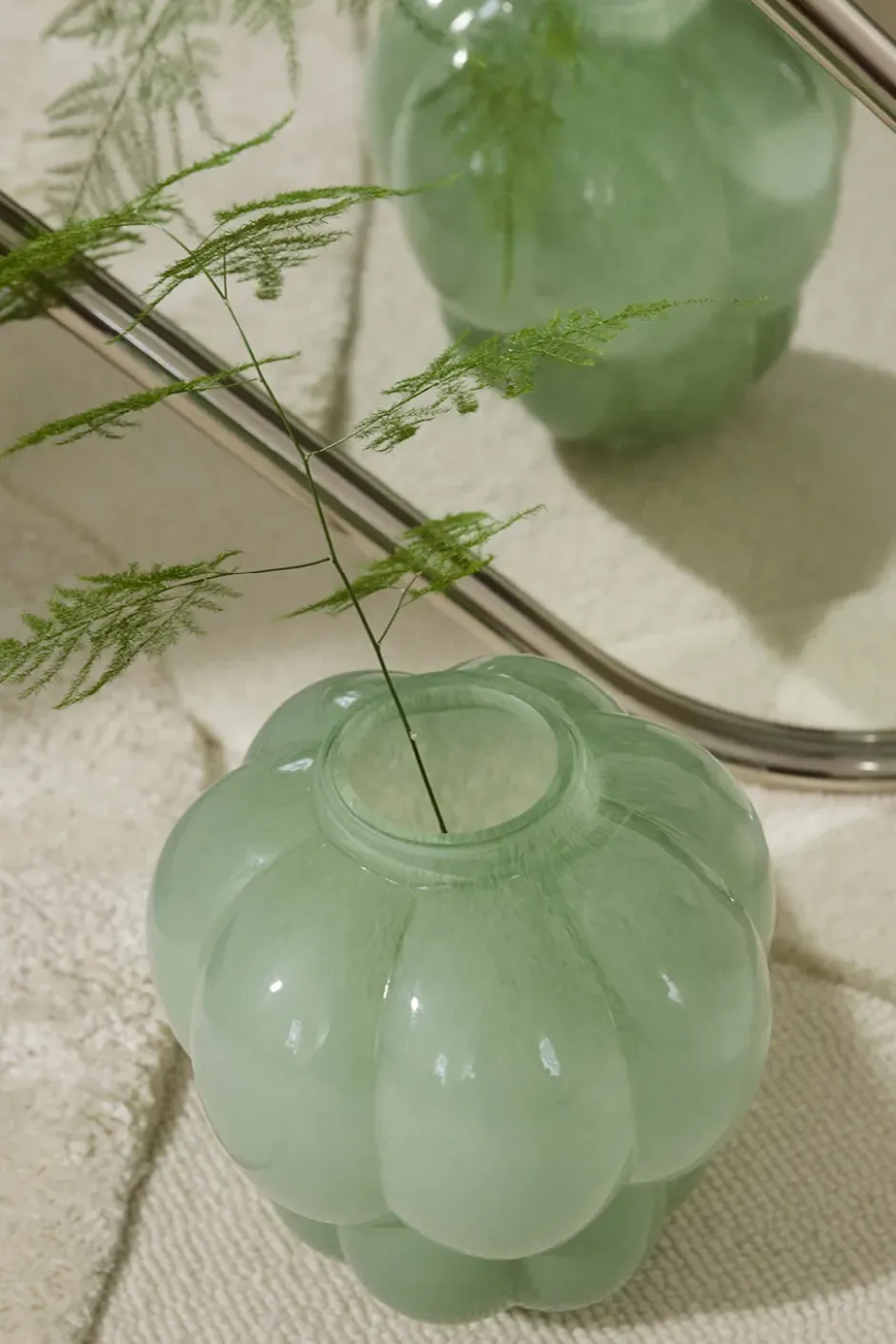 Uva maljakko 22 cm, Pastel green