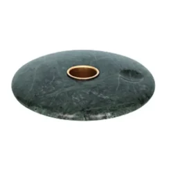 Uyuni Chamber kynttilänjalka Ø 11,6 cm, Vihreä marmori