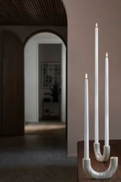 Uyuni LED Kruunukynttilä valkoinen 2-pakkaus, Ø2,3×25,2 cm