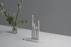 Uyuni LED Kruunukynttilä valkoinen 2-pakkaus, Ø2,3×25,2 cm