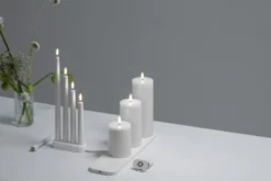 Uyuni LED Kruunukynttilä valkoinen 2-pakkaus, Ø2,3×25,2 cm