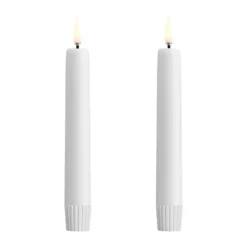 Uyuni LED Kruunukynttilä valkoinen 2-pakkaus, Ø2,3x16,4 cm