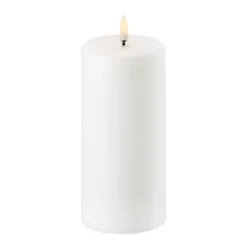 Uyuni LED Pöytäkynttilä valkoinen Ø 7,8 cm, 15,2 cm